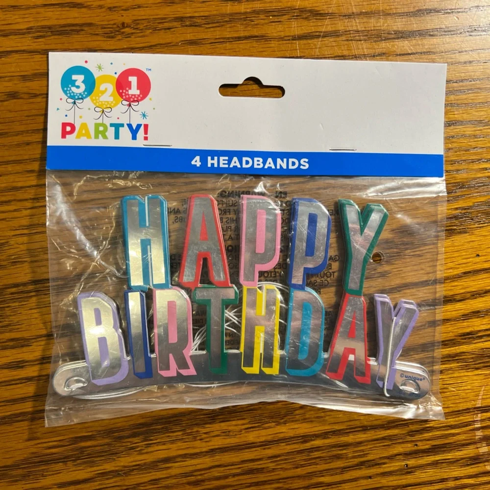 Happy birthday headbands